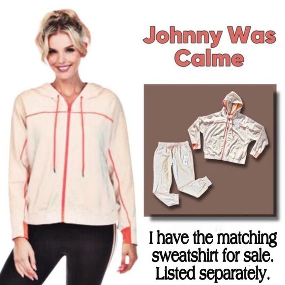 NWT Johnny Was Calme Drawstring Track Pant Joggers - Picture 6 of 11